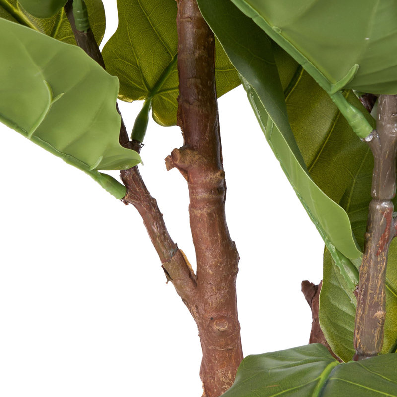 Figuier artificiel avec feuilles réalistes et tronc naturel, arbre en pot 3 pi / 5 pi / 6 pi / 7,2 pi
