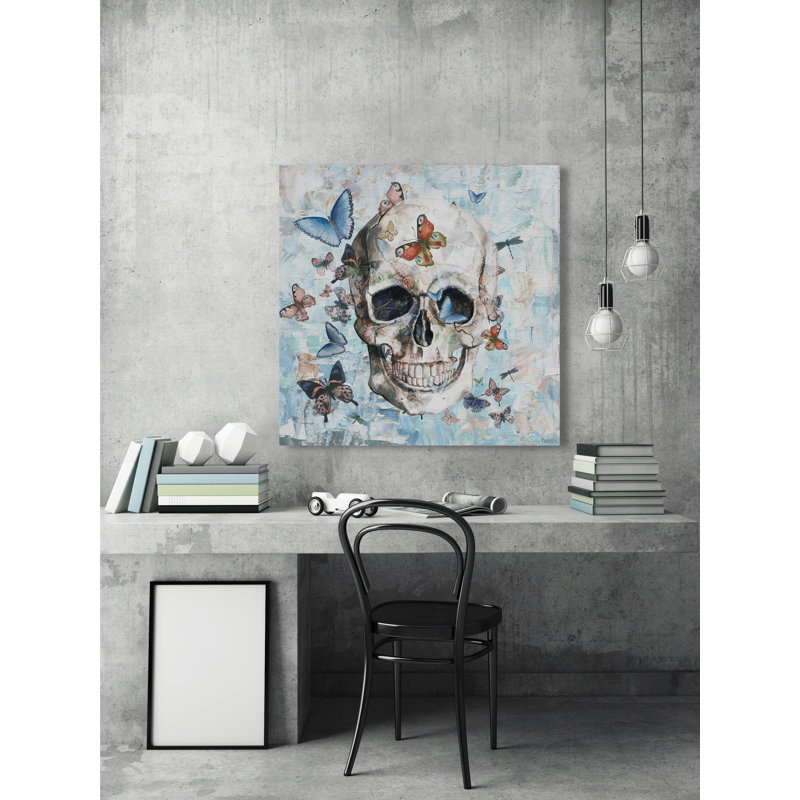 Parvez Taj - Wrapped Canvas Painting, 20cm H x 20cm W