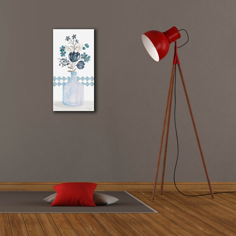 «Blue Mums» par Cindy Jacobs, H 24 po x l 12 po x P 0,75 po