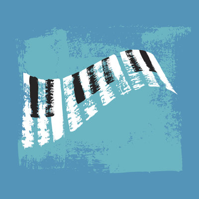 Piano Keyboard - Wrapped Canvas Painting