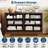 47.2" Wide 6 Drawer Wood Dresser with Crystal Knobs, Wide Bedroom Storage Chest TV Stand Organizer-1272598293