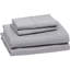 Ensemble de draps 4 pièces, literie en microfibre brossée très douce avec poches profondes, respirante, infroissable, gris foncé