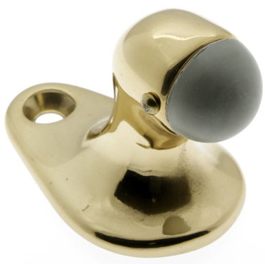Gooseneck Solid Brass Floor Mount Stop
