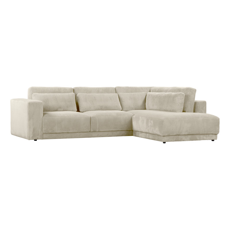 Kynston 4 Seater Sofa & Chaise, Beach, Right Hand Facing