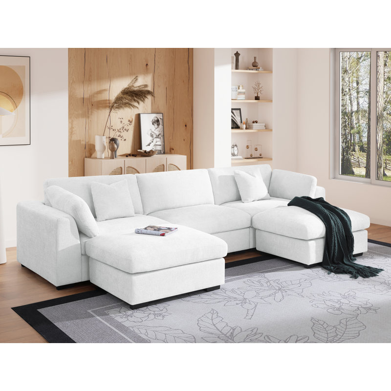 Canapé-lit Aarre, Polyester blanc