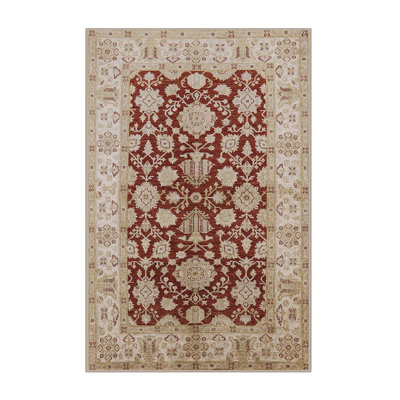 Tapis oriental ivoire / rouge Rok