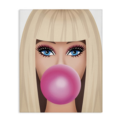 «Blonde Girl & Bubblegum» par Nataly White