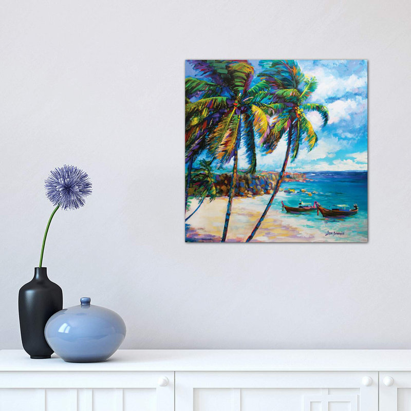 «Hawaiian Dreaming» par Leon Devenice - reproduction, Toile tendue, H 12 po x l 12 po x P 0,75 po