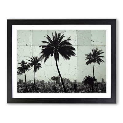 Expressive Palm Trees - Single Picture Frame Print