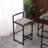 Faux Leather Upholstered Metal Bar Stools Set with Back-1928819951