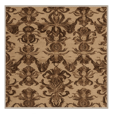 Tapis brun français lavable à la machine