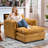 Oversized Chair With Ottoman - Comfy Chenille Accent Chair, Single Sofa Chair, Large Upholstered Armchair With Extra Thick And Deep Seat Lounge Cloud Chair For Apartment Living Room-379313445