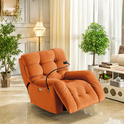 Fauteuil inclinable pivotant en similicuir