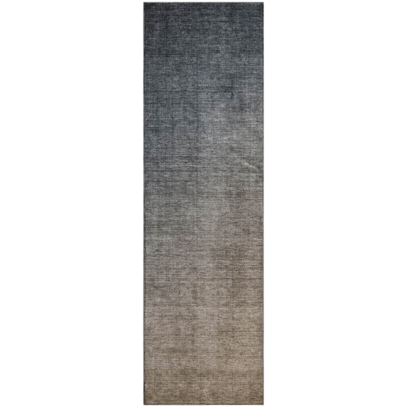Premium Machine Washable Cerrito AMF569 Gray Rug, Runner 2'3" x 7'6"