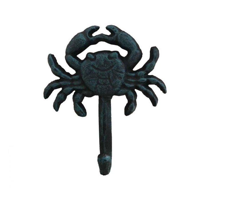 Crochet mural crabe Jonette, Bleu Seaworn