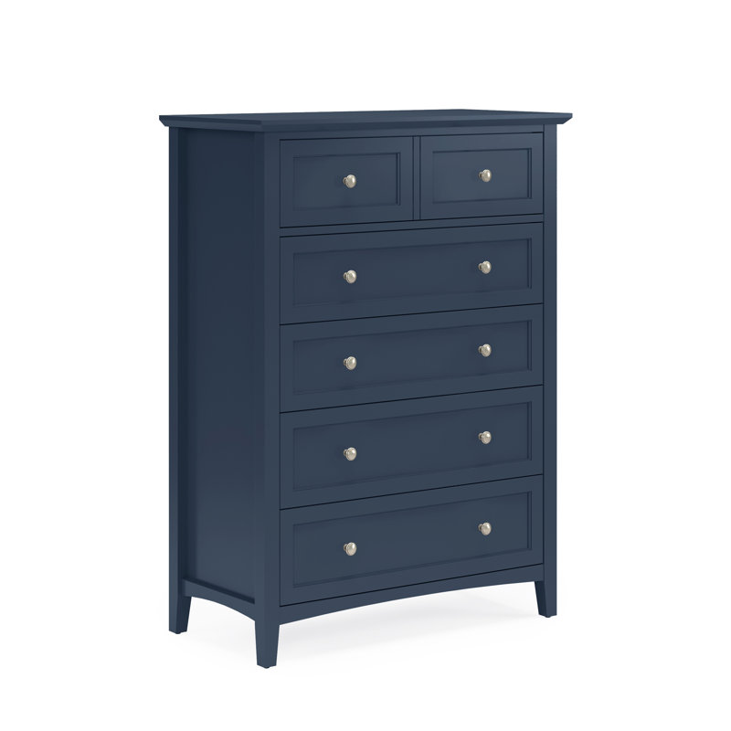 101.6cm W 5 - Drawer Chest of Drawers, Blue
