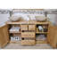 Wilsmere 1430mm Double Bathroom Vanity with Vessel Stone Basin-33065387