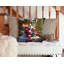 Coussin décoratif Weimaraner and Santa Claus-101410185