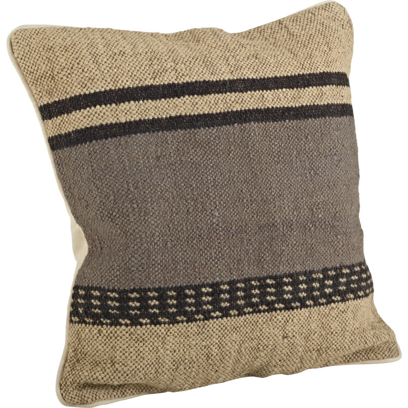 20" Multicolor Embroidered Square Throw Pillow