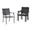 Ensemble de chaises de salle à manger d'extérieur 4 pièces-1418612825