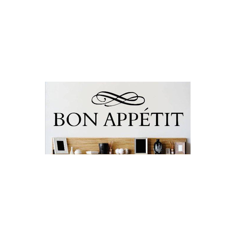 Décalcomanie murale bon appetit