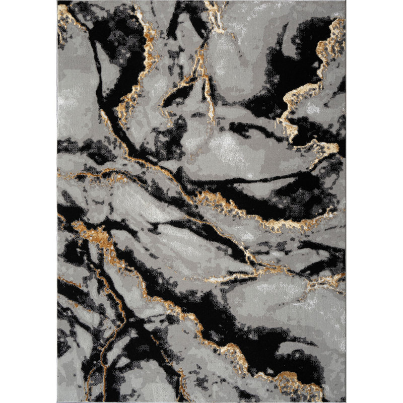 Tapis moderne, tapis de style abstrait, Rectangulaire 2 pi x 3 pi