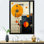 «Blissful Voyage Minimal Mid-Century Retro Art I», reproduction sur toile