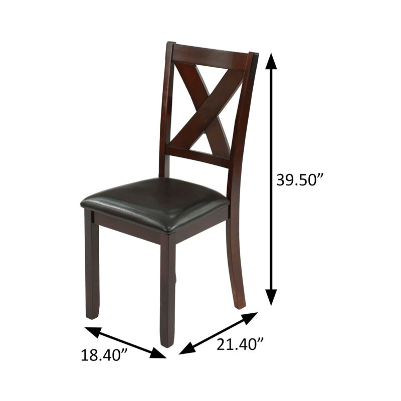 60.4" W 6-PCS DINING SET, ESPRESSO
