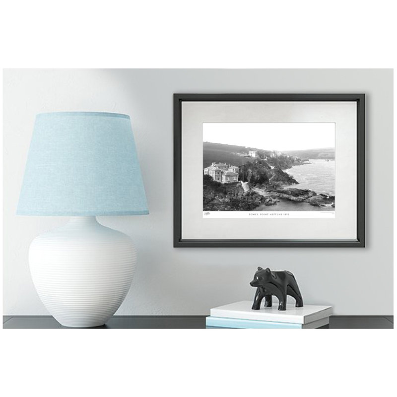 Fowey, Point Neptune 1892 - Single Picture Frame Print, 40cm H x 50cm W x 2.3cm D