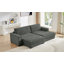Canapé modulaire rembourré avec repose-pieds amovible-357018615