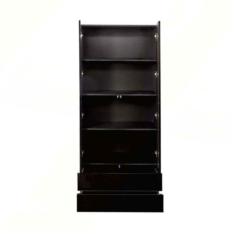 Armoire de rangement Curio avec 2 tiroirs
