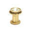 Cache knob with Swarovski Crystals in finish Museum Gold