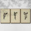 Antique Saddle II, ensemble de 3 toiles encadrées sur toile-97759562-97759564