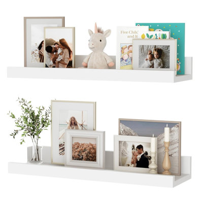 2 Piece Wood Floating Shelf