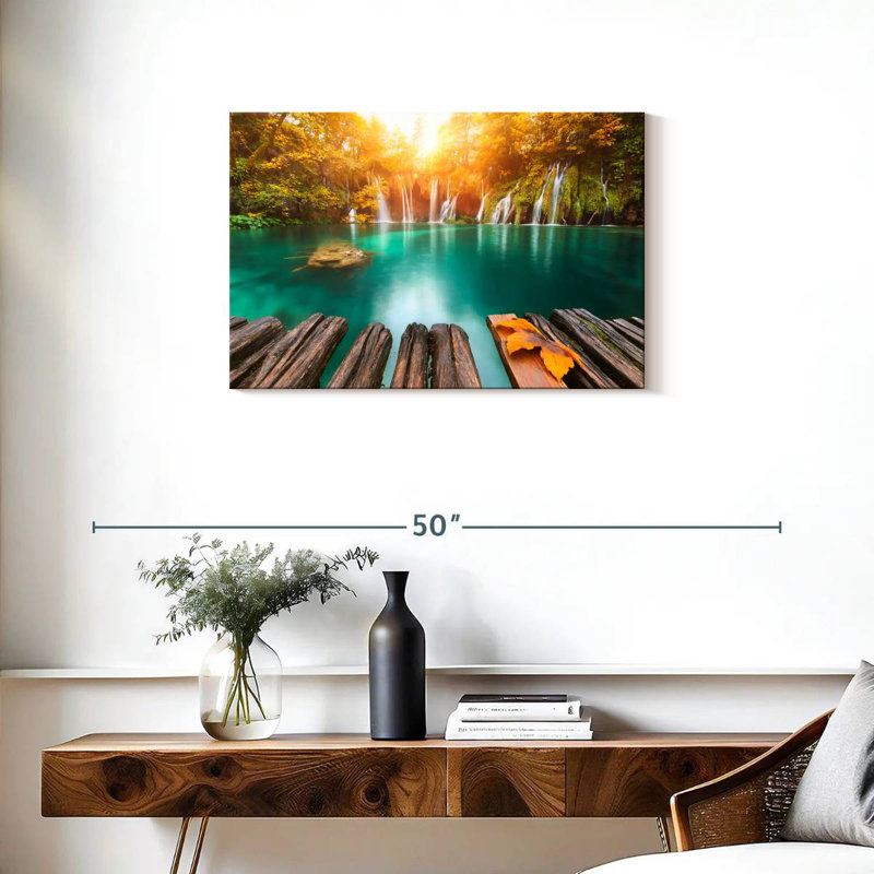 Alvord Sunny Plitvice Falls, H 20 po x l 30 po