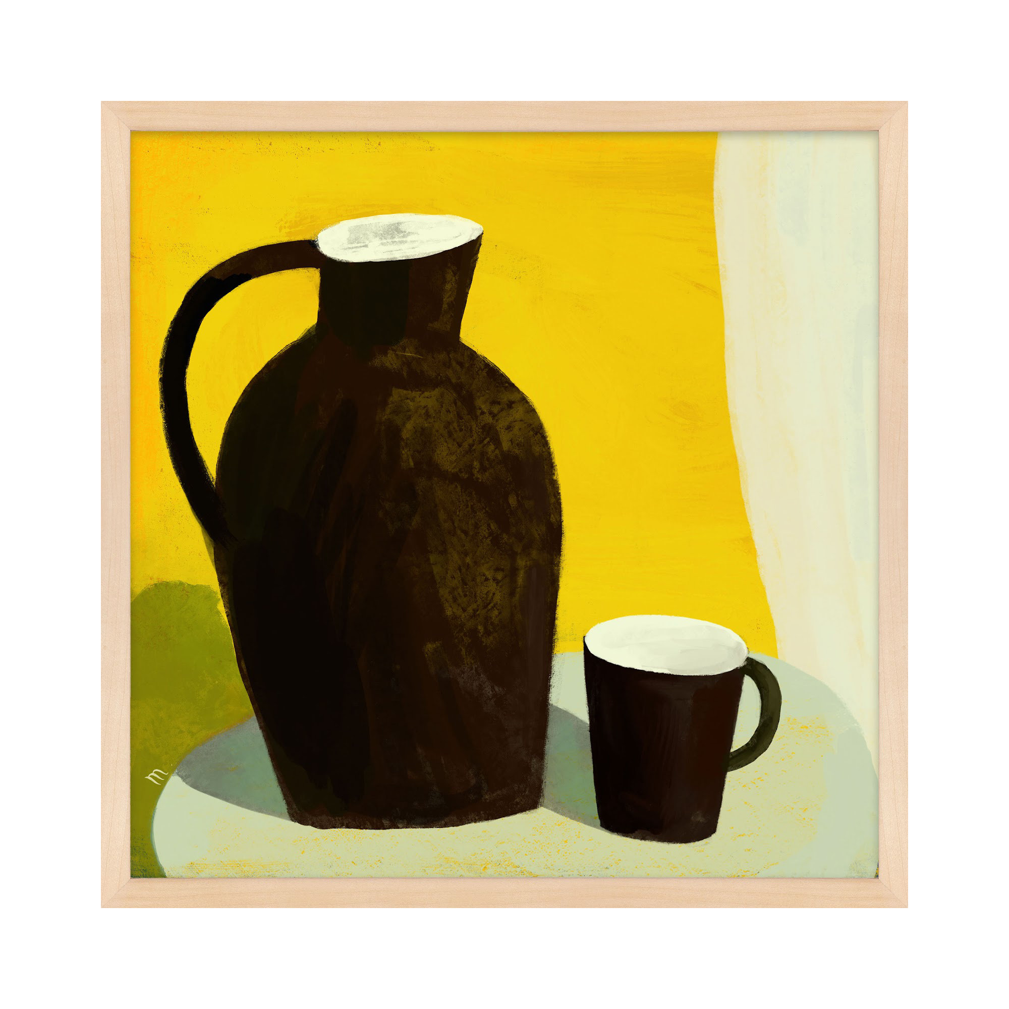 The Yellow Room by StudioM, Maple, 36" H x 36" W x 1.25" D