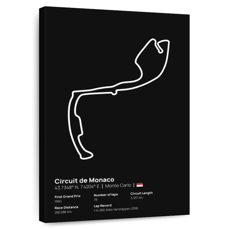 Sireci F1 - Circuit De Monaco I, 39" H x 26" W