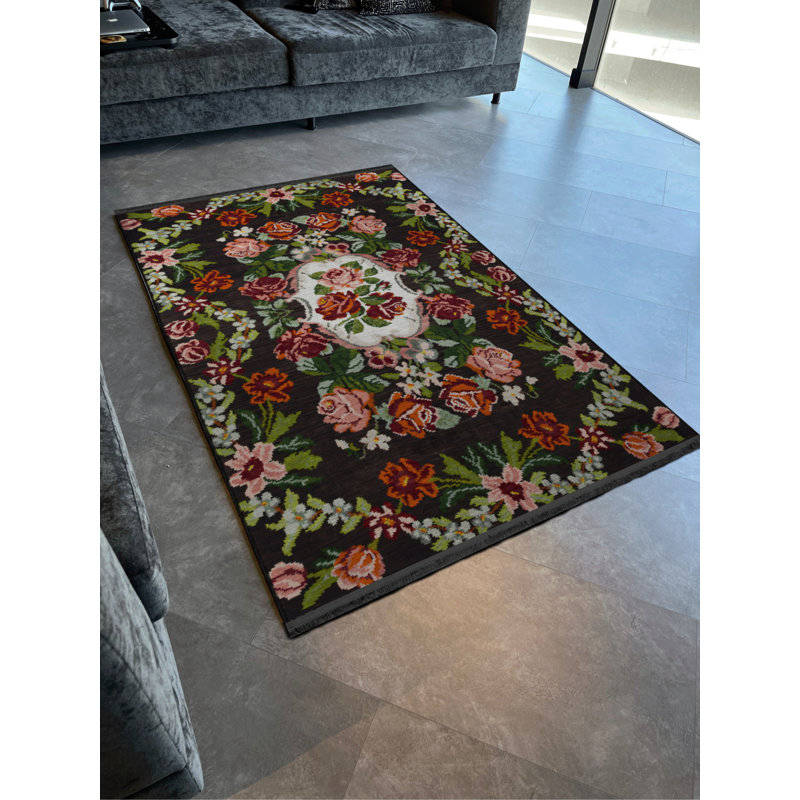 Tapis rectangulaire Wittie, Rectangle 2 pi 8 po x 5 pi