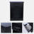 Bayhills 2 pcs nightstand with Drawers, File Cabinet Storage with Sliding Drawer and Shelf(Black)