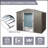 8Ft X 6Ft Outdoor Metal Storage Shed With Metal Foundation,Gray-119458131-119458137