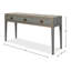 Console en bois massif 64 po Shagreen