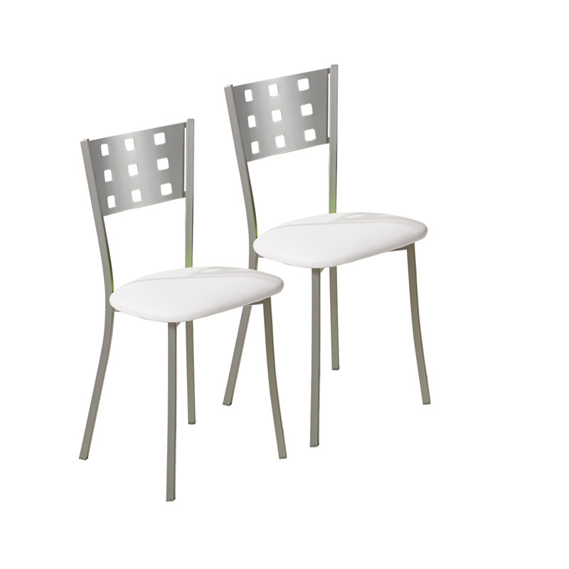 Eul Upholstered Dining Chair, White