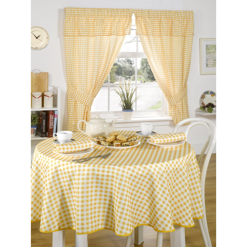Molly Tablecloth, Yellow, 50" x 70" Rectangle