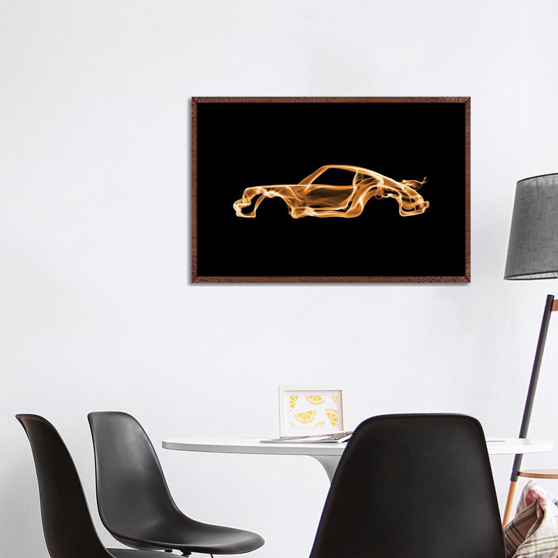 Porsche 911 Turbo by Octavian Mielu - Print on Canvas, 101.6 cm H x 66.04 cm W, Classic Wood Framed