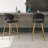 Kristyn Upholstered Counter Stool with Metal Frame-1947774185