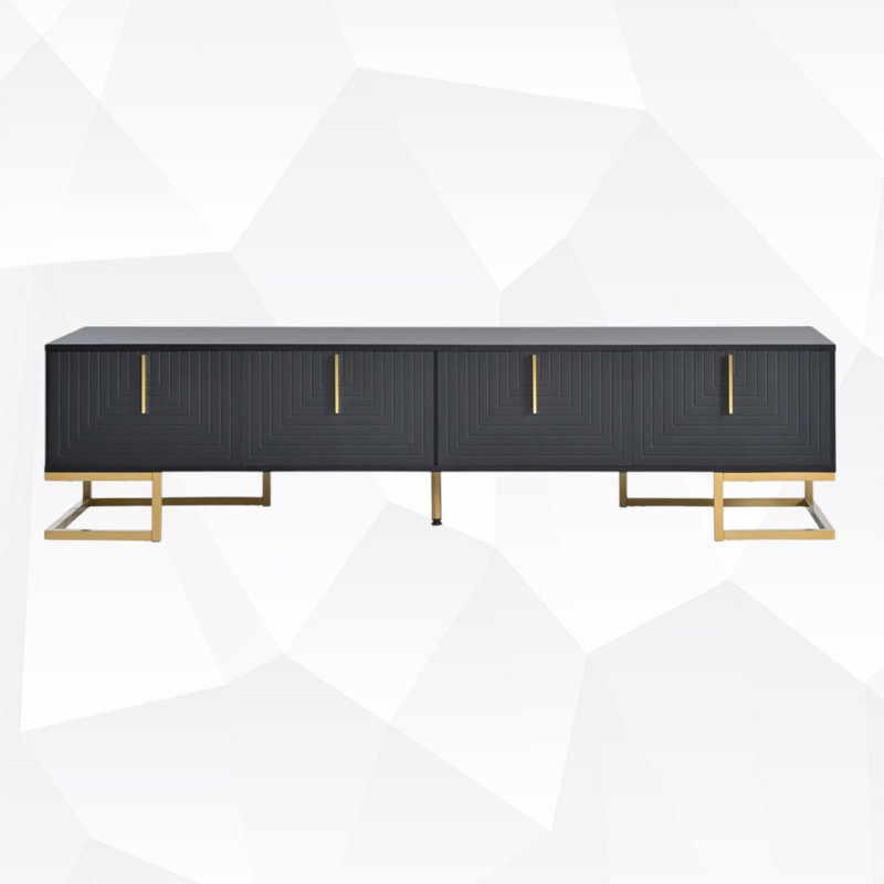 TV Stand for TVs up to 75", Black