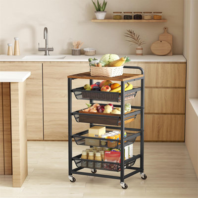 40 cm W Kitchen Cart with Top