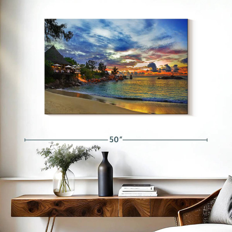 Gillard Cafe At Sunset, 26" H x 39" W