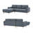 2-Piece 84" Upholstered L Shape Sectional Sofa-2121807423