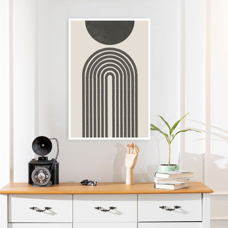Contemporary Art Abstract Geometric Art, 24" H x 16" W